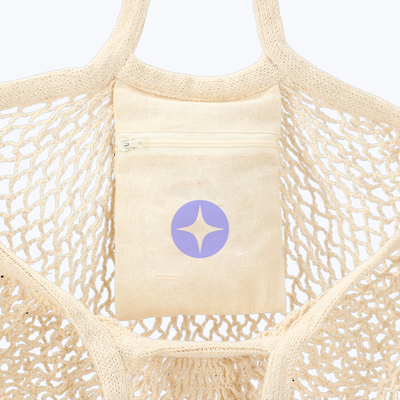 Branded Riviera Cotton Mesh Market Bag