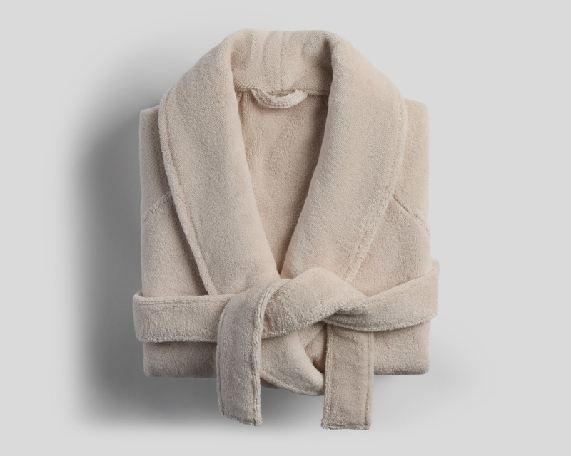 Classic Plush Robe, Bone