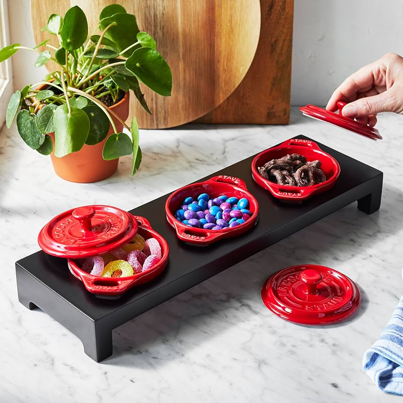 Ceramic 3-Piece Mini Cocotte Set