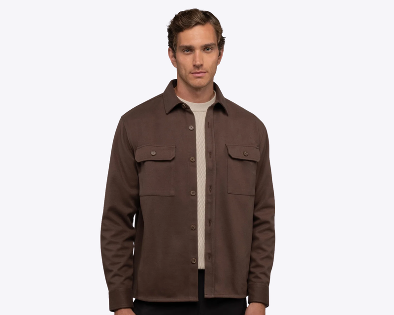 Men's District Heavyweight Overshirt,  Burnt Oak