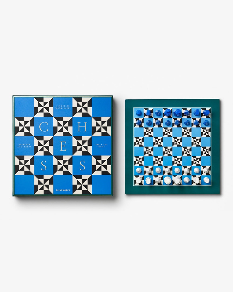 Lacquered Chess Set