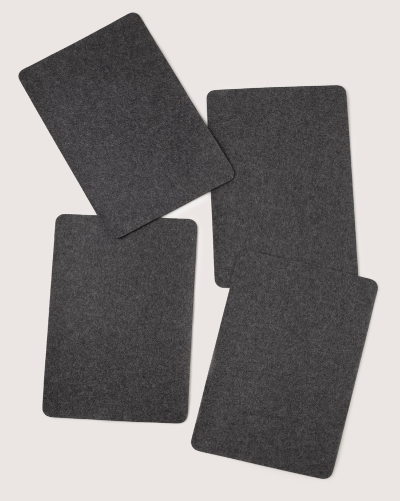 Merino Wool Rectangle Placemat 4-Pack