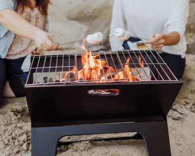 NCAA Portable Charcoal BBQ Grill