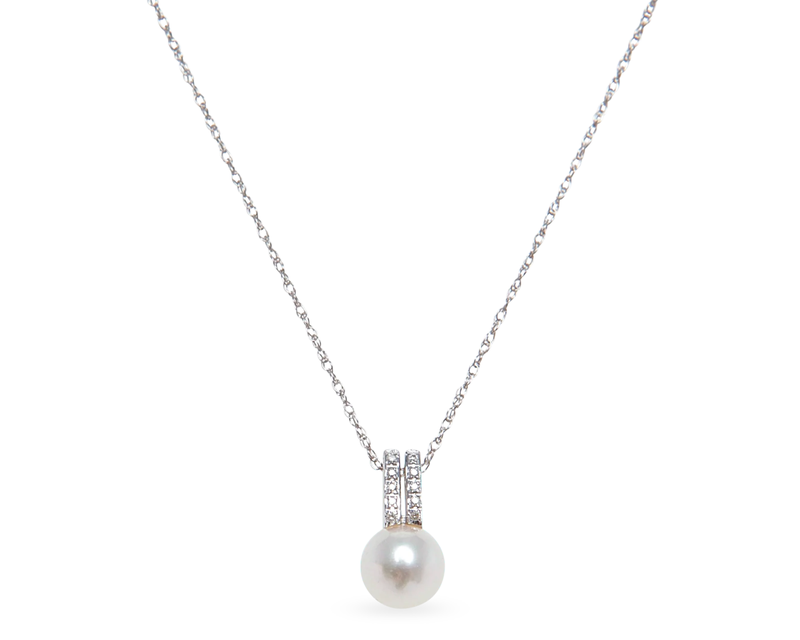 Diamond Mini Bar Necklace