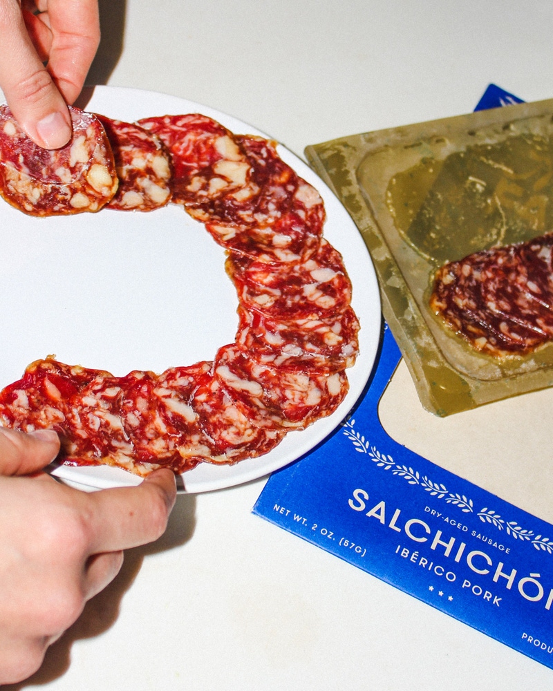 Salchichón Ibérico Dry-Aged Seasoned Iberico Sausage, 2oz Package