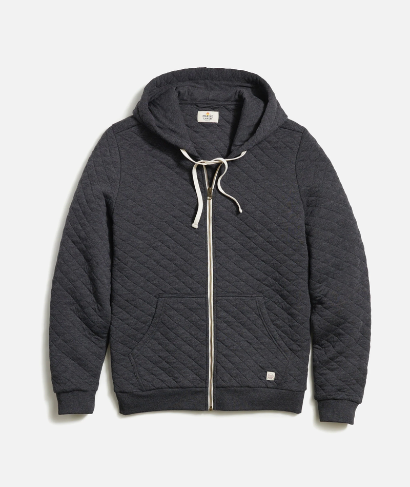 Men's Corbet Quilted Full Zip Hoodie