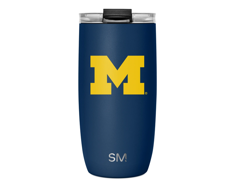 Collegiate Voyager Tumbler with Clear Flip Lid & Straw, 16oz
