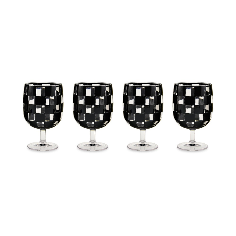 Acrylic Water Goblets, Set of 4