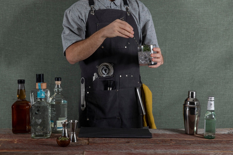 Collins Waxed Canvas Mixologist Apron