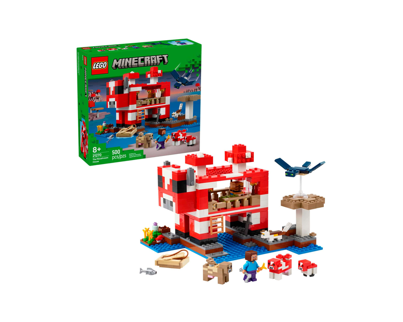 Lego Minecraft: The Mooshroom House
