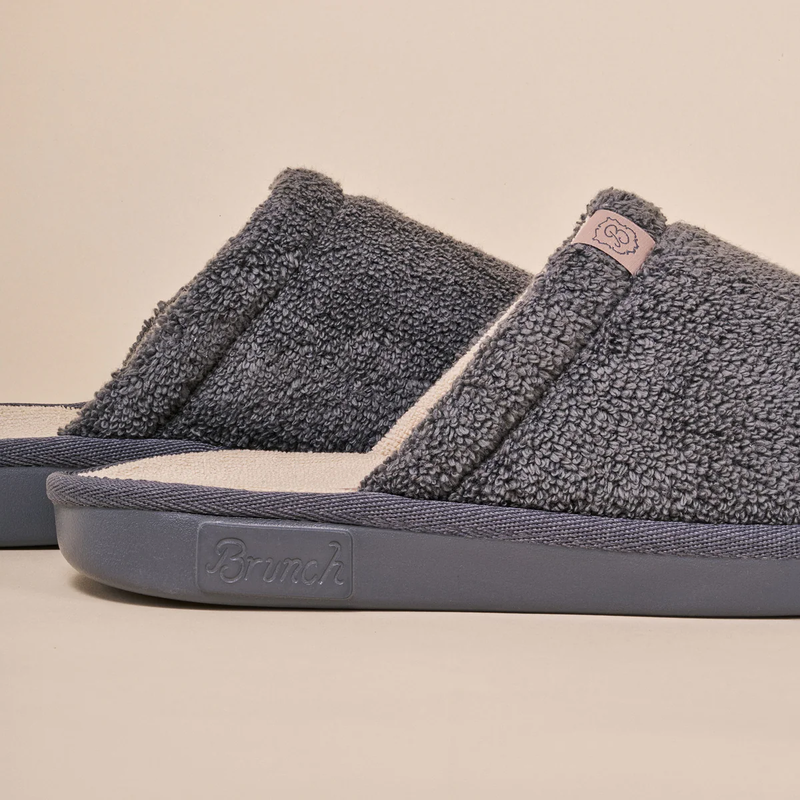 Essential Hotel Slipper, Dark Grey Terry