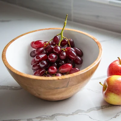 Medium Mango Wood Serving Bowl