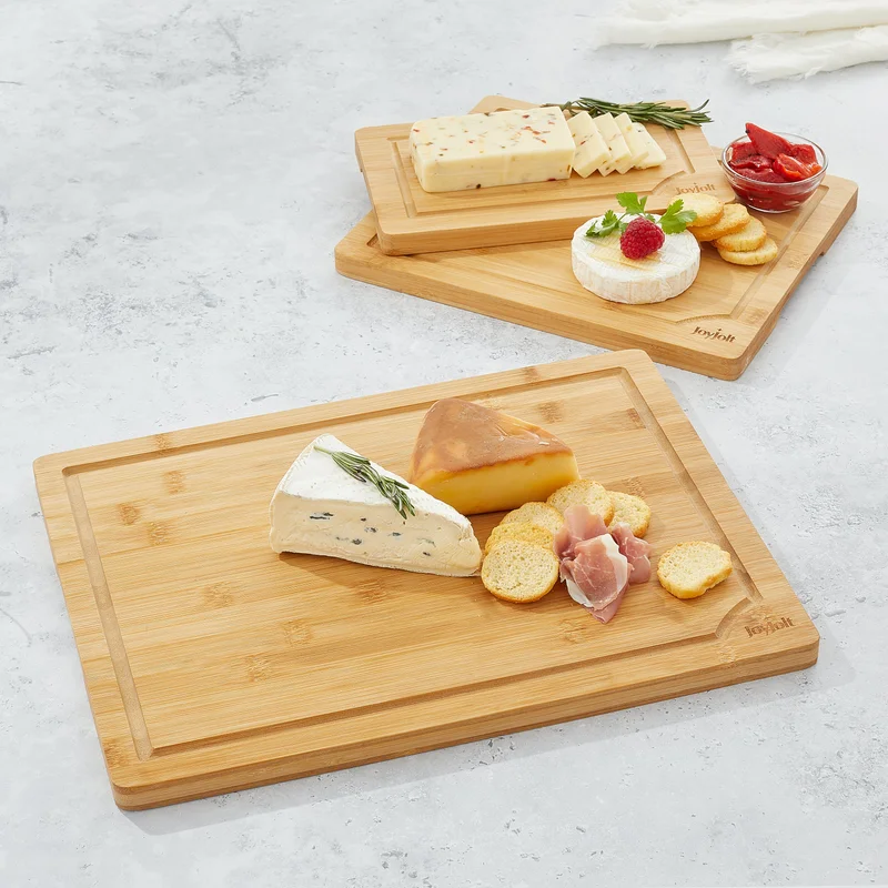 3 Piece Bamboo Cutting Board Set