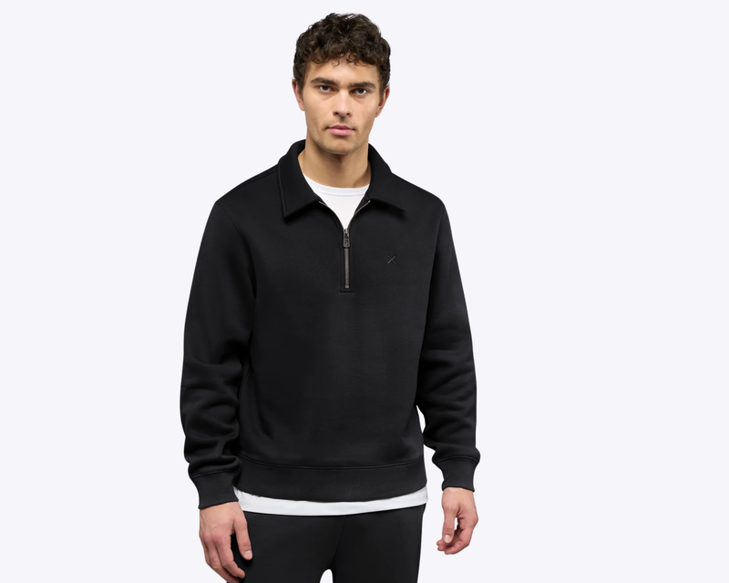 Men's Divine Fleece Q-Zip , Black