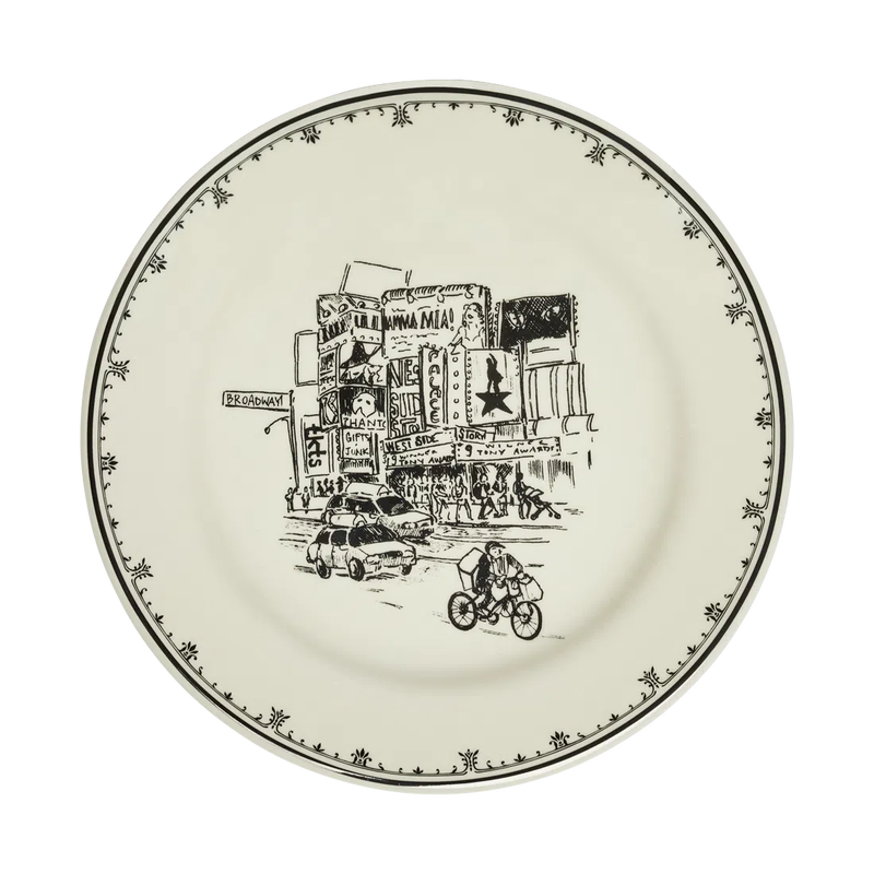 NYC Toile 8.25" App Plate