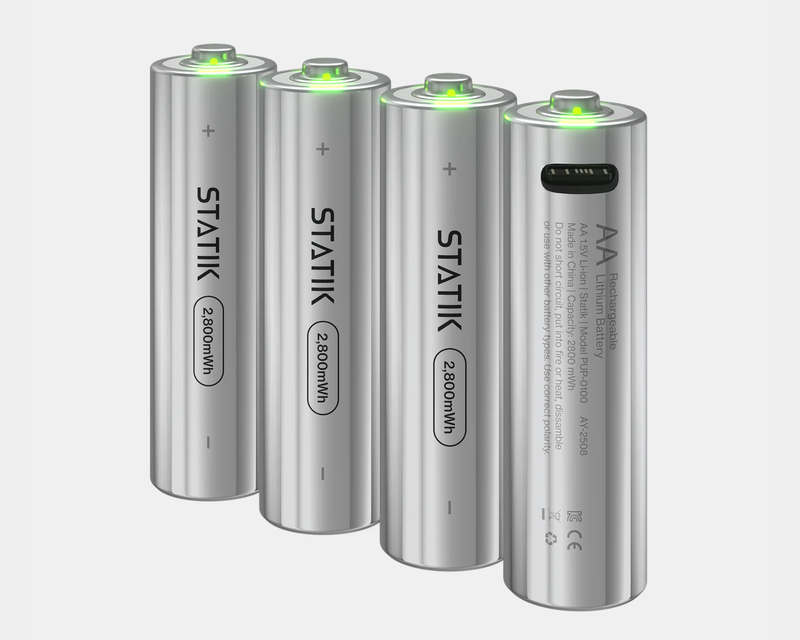 Rechargeable AA Battery 4-Pack