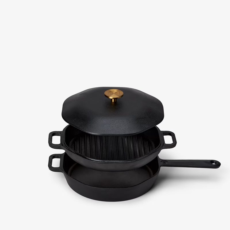 Cast Iron Skillet & Grill Set