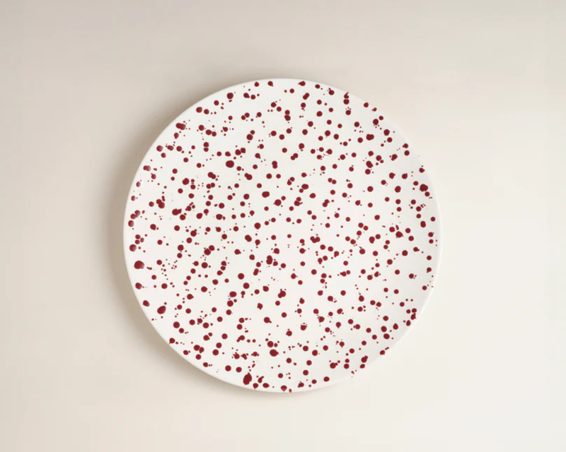 Splatter Low Serving Bowl