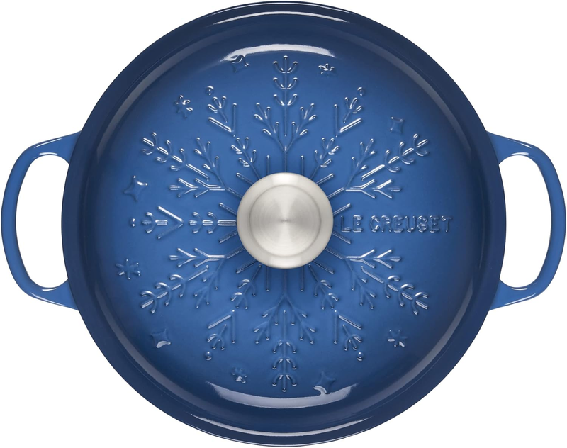 Noël Collection Signature Cast Iron 2.25 QT Braiser with Embossed Snowflake
