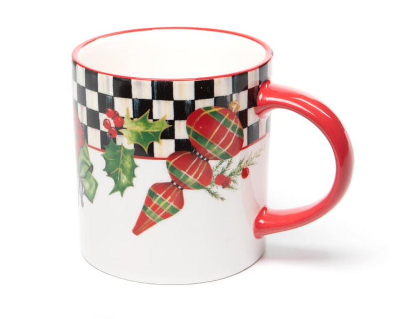Deck The Halls Mugs, Set of 4