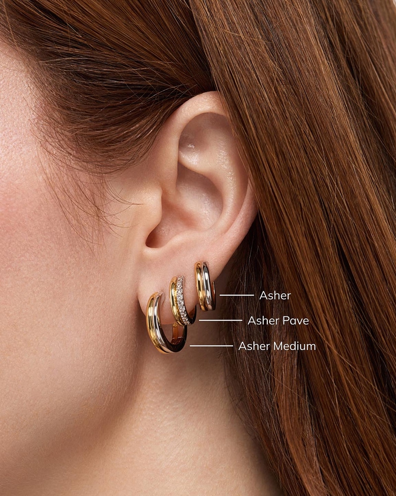 Asher Huggie Hoop Earrings