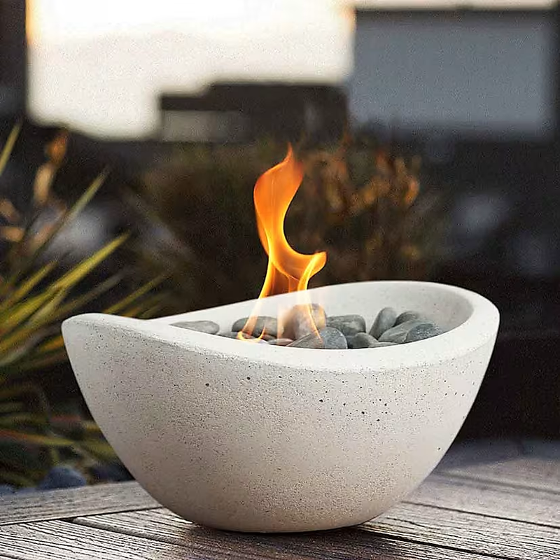 Wave Tabletop Fire Bowl