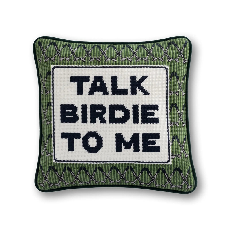 Sports Needlepoint Pillow
