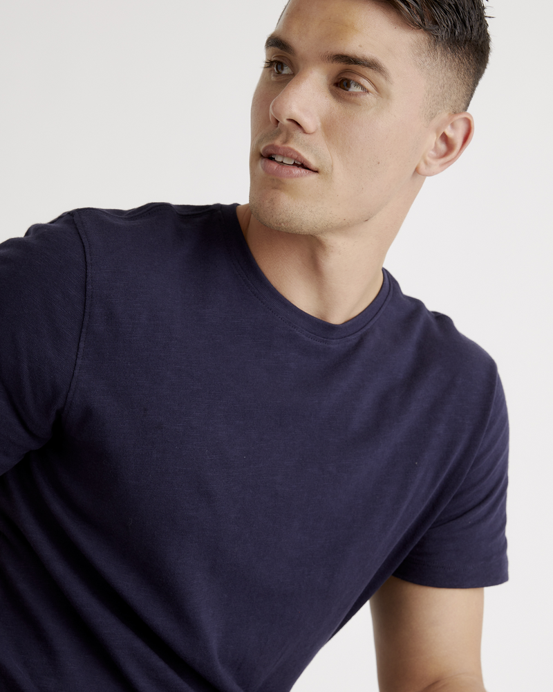 100% Organic Cotton Slub Crewneck Tee