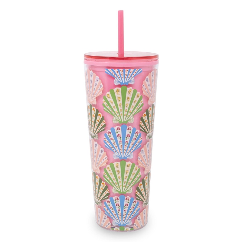 Double Wall Tumbler with Straw