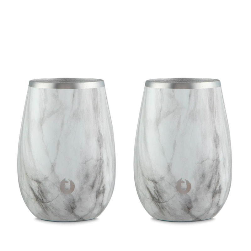Stainless Steel Wine Glass Set of 2