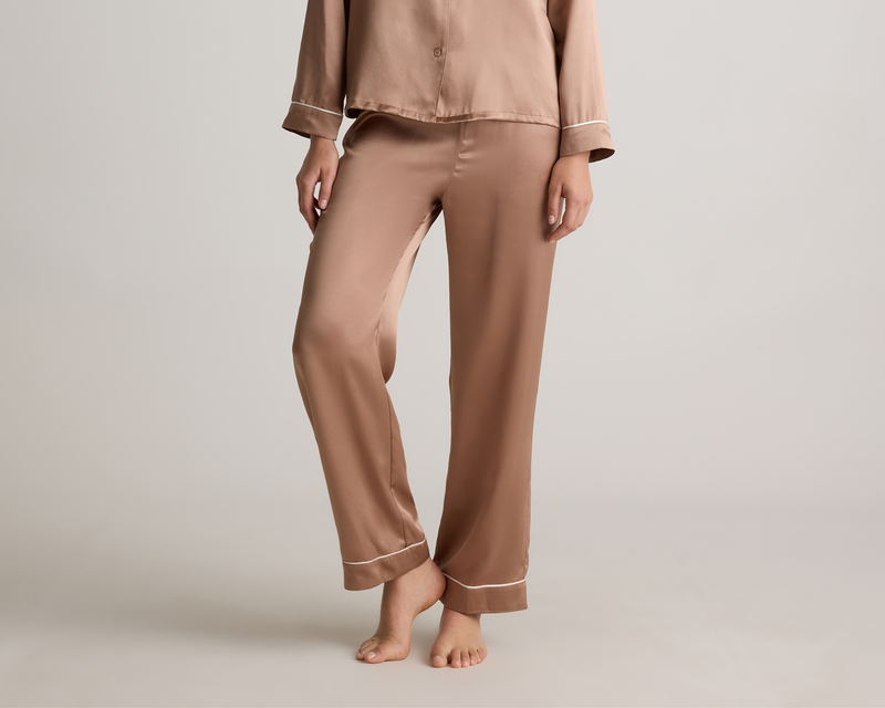 100% Washable Silk Satin Pajama Pant