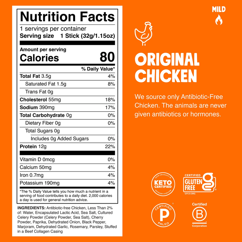 Chomps Protein Snack Sticks, 24 Pack