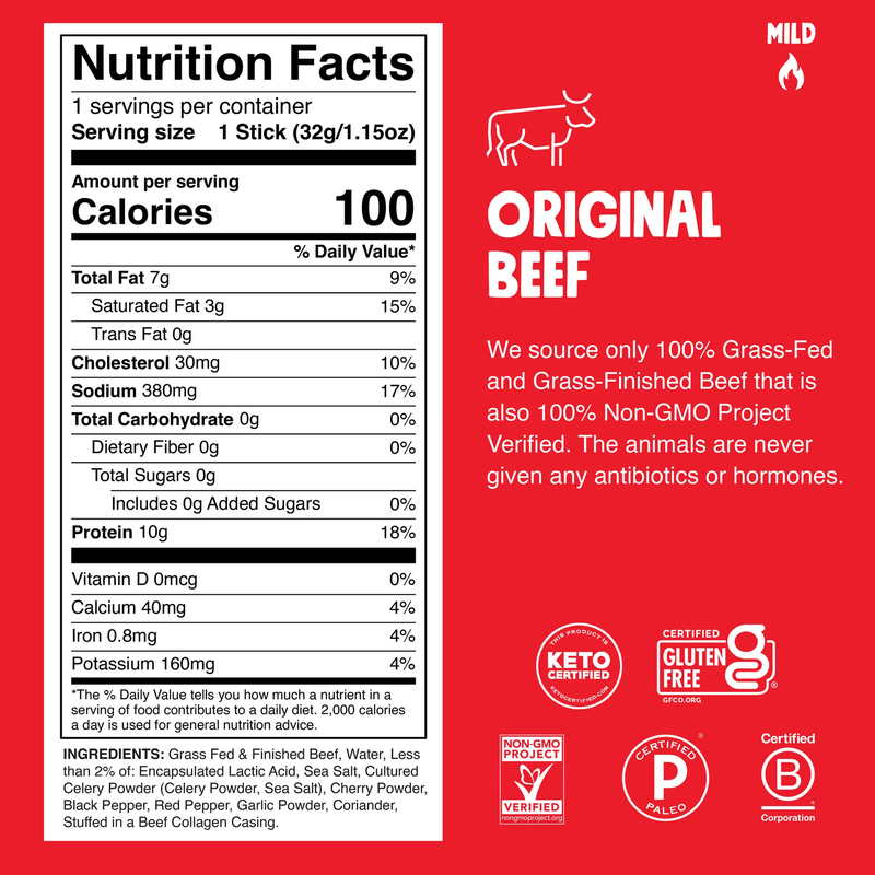 Chomps Protein Snack Sticks, 24 Pack