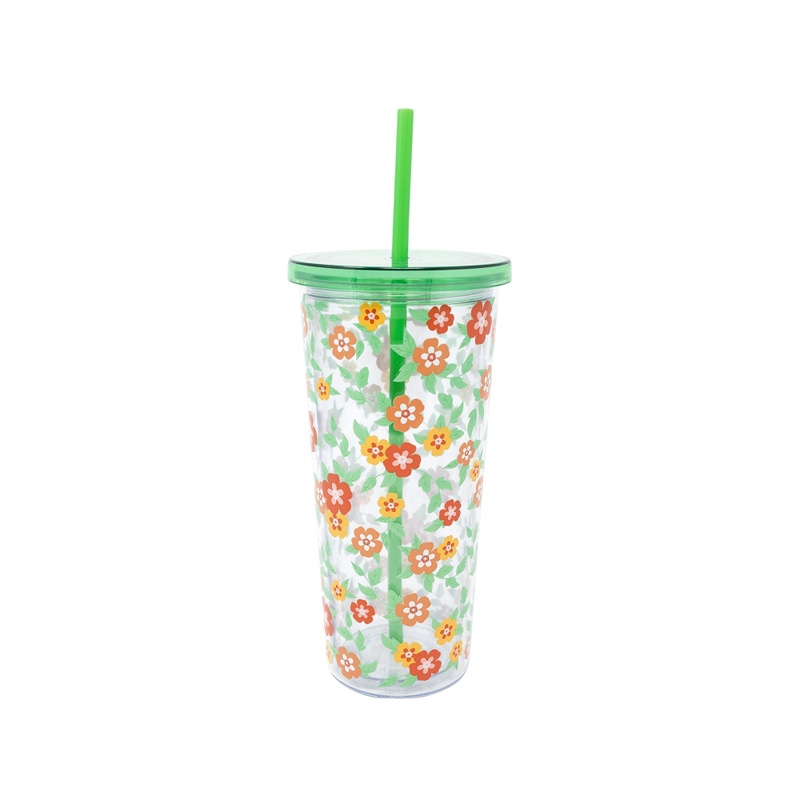 Acrylic Tumbler with Straw