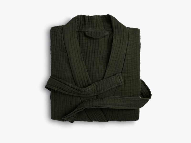 Cloud Cotton Robe, Evergreen