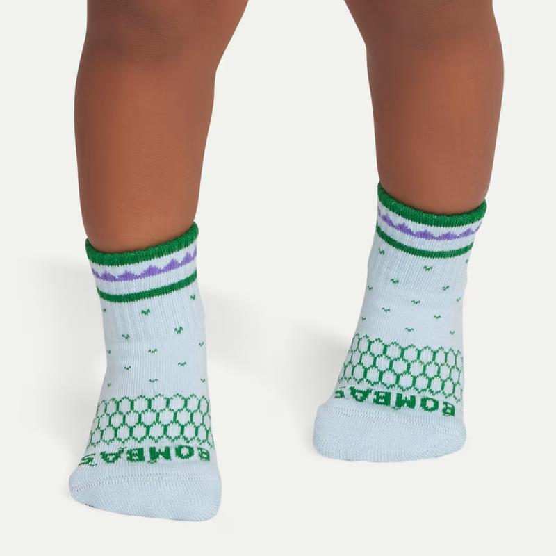 Toddler Holiday Gripper Calf Sock 4-Pack