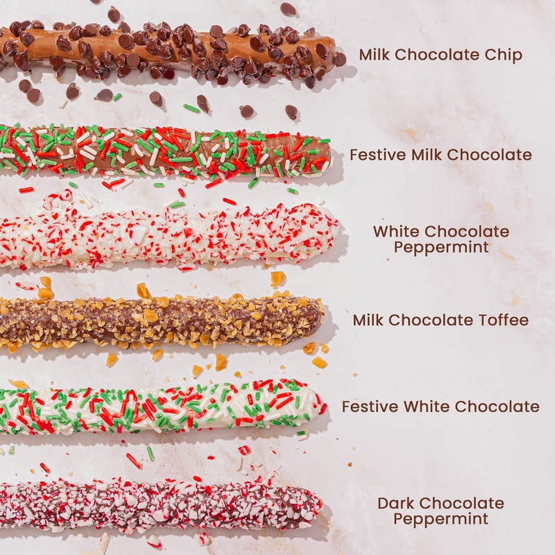 Nutcracker Chocolate-Covered Pretzel Gift Tin