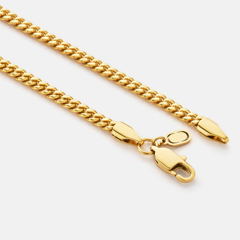 18K Gold Cuban Chain 4mm