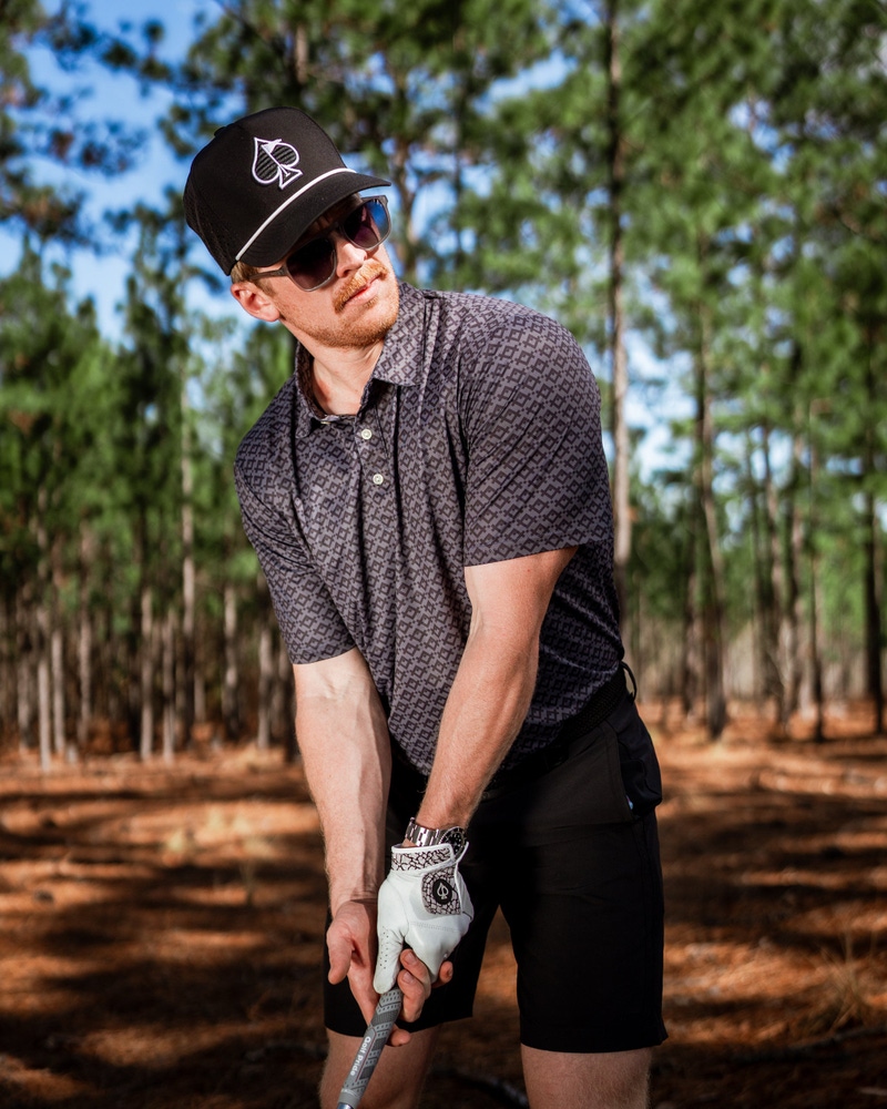 Slate Mosaic Men's Player Preferred Golf Polo