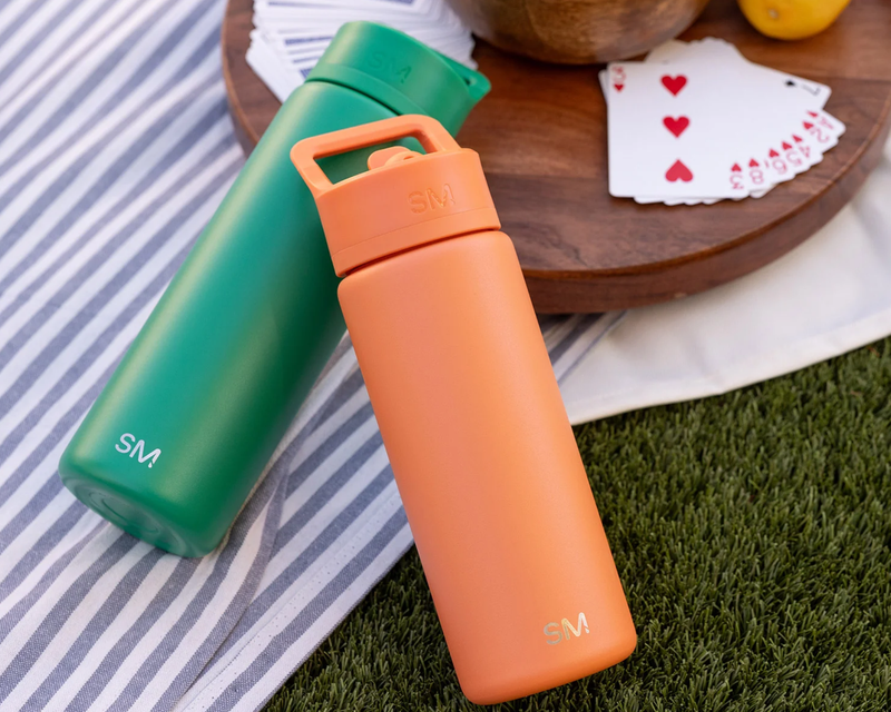 Summit Solid Water Bottle with Straw Lid, 22oz