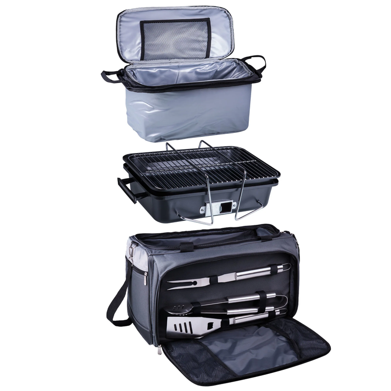 NCAA Portable Charcoal Grill & Cooler Tote