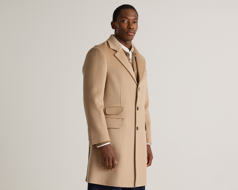 100% Mongolian Cashmere Double-Faced Overcoat