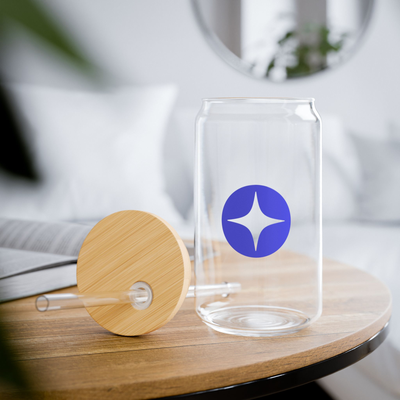 Branded Sipper Glass, 16oz