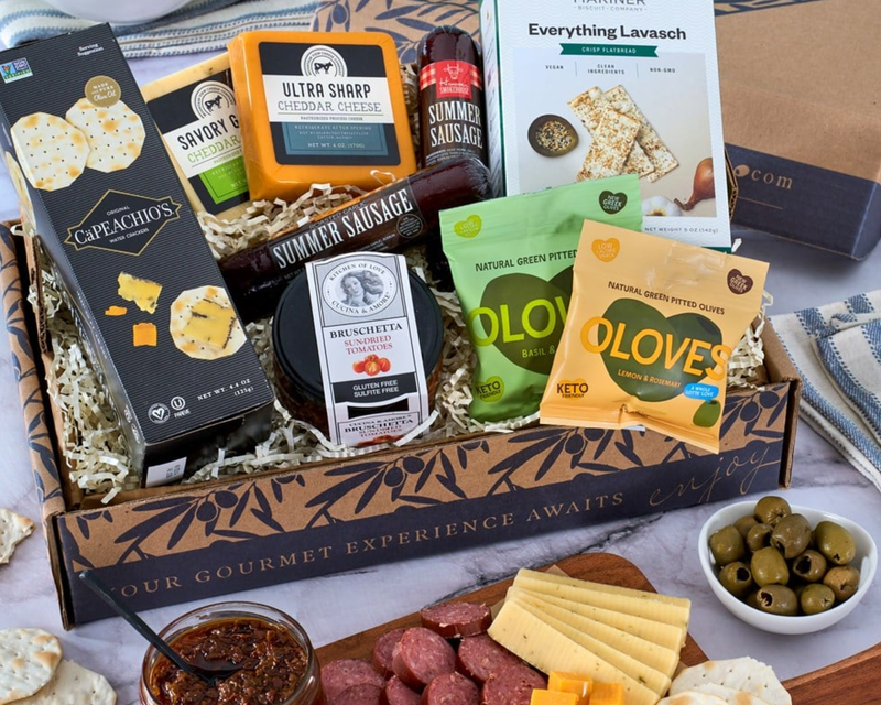 Deluxe Gourmet Meat & Cheese Sampler