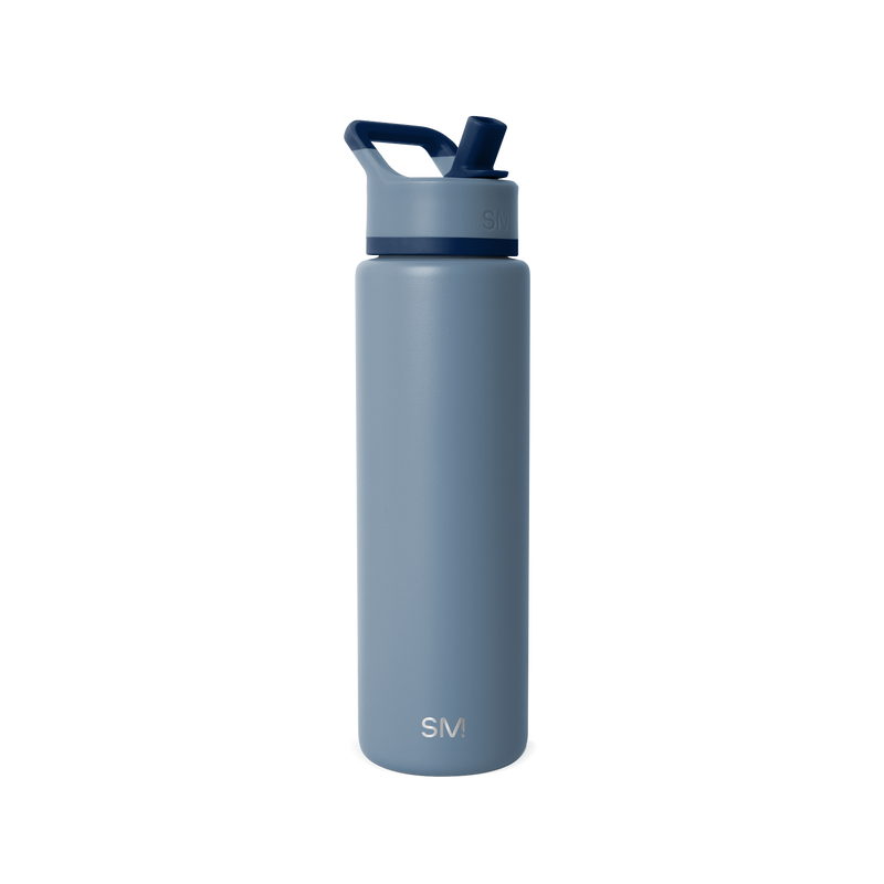 Summit Solid Water Bottle with Straw Lid, 30oz