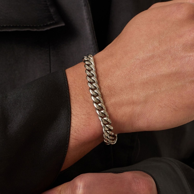 Silver Cuban Bracelet 8mm