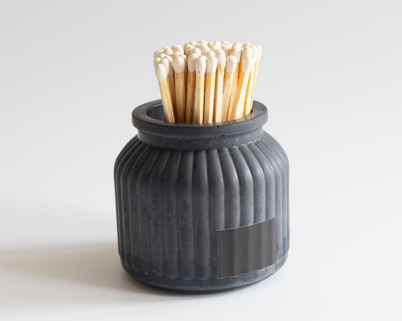 Apothecary Match Holder with Striker & Matches