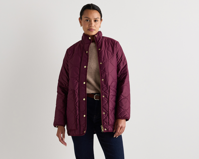 Featherless Quilted Long Puffer Jacket