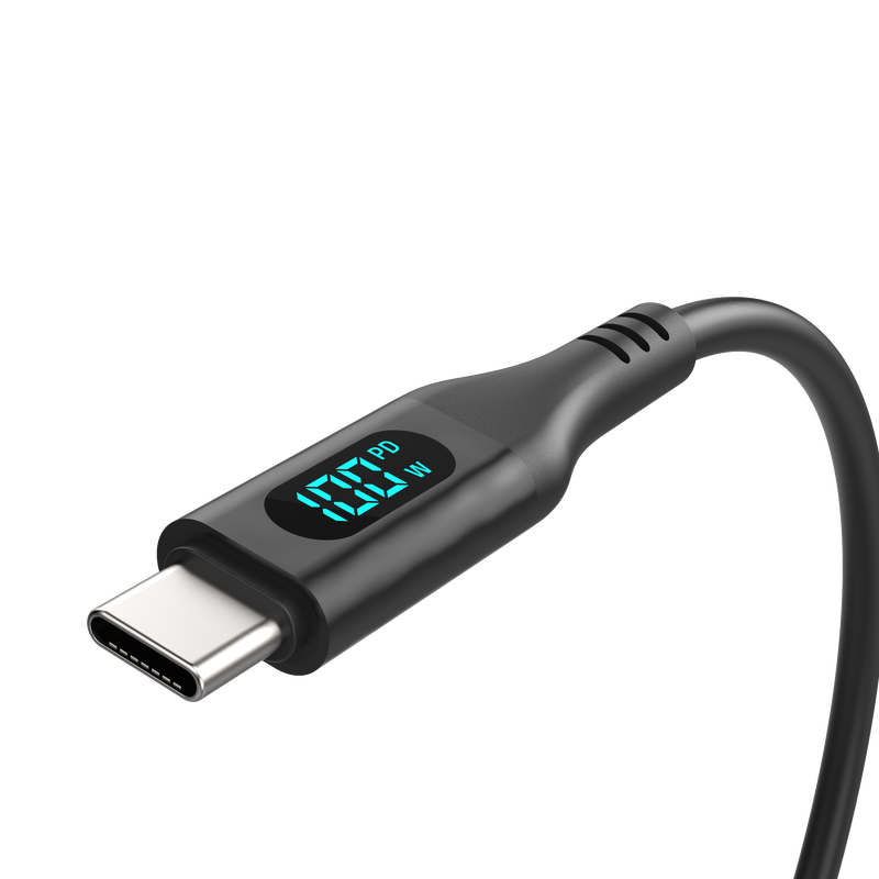 100W Smart Cable USB-C To USB-C with Digital Display 1.5M