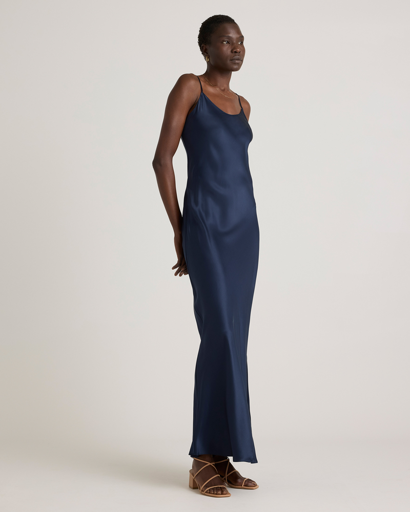 100% Washable Silk Maxi Slip Dress